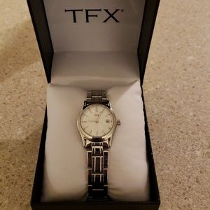Woman's TFX Watch, made by Bulova